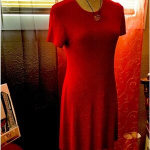 New Red/Silver Sparkling Diamonds Stretching